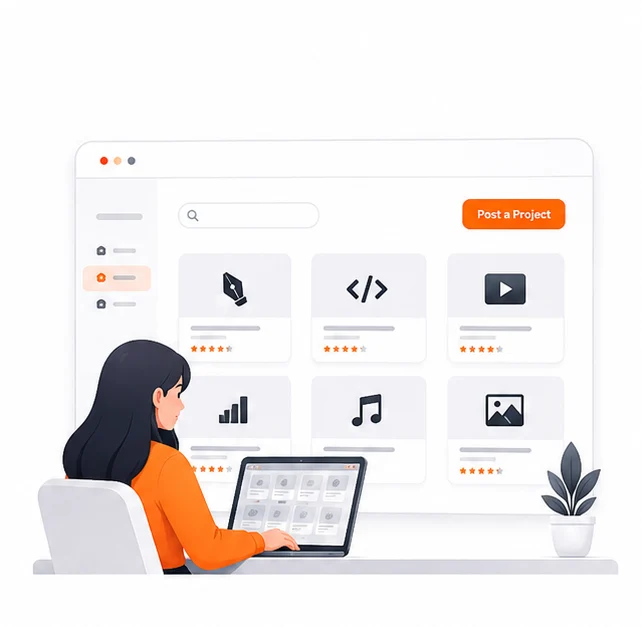 Clients Browse or Post Projects